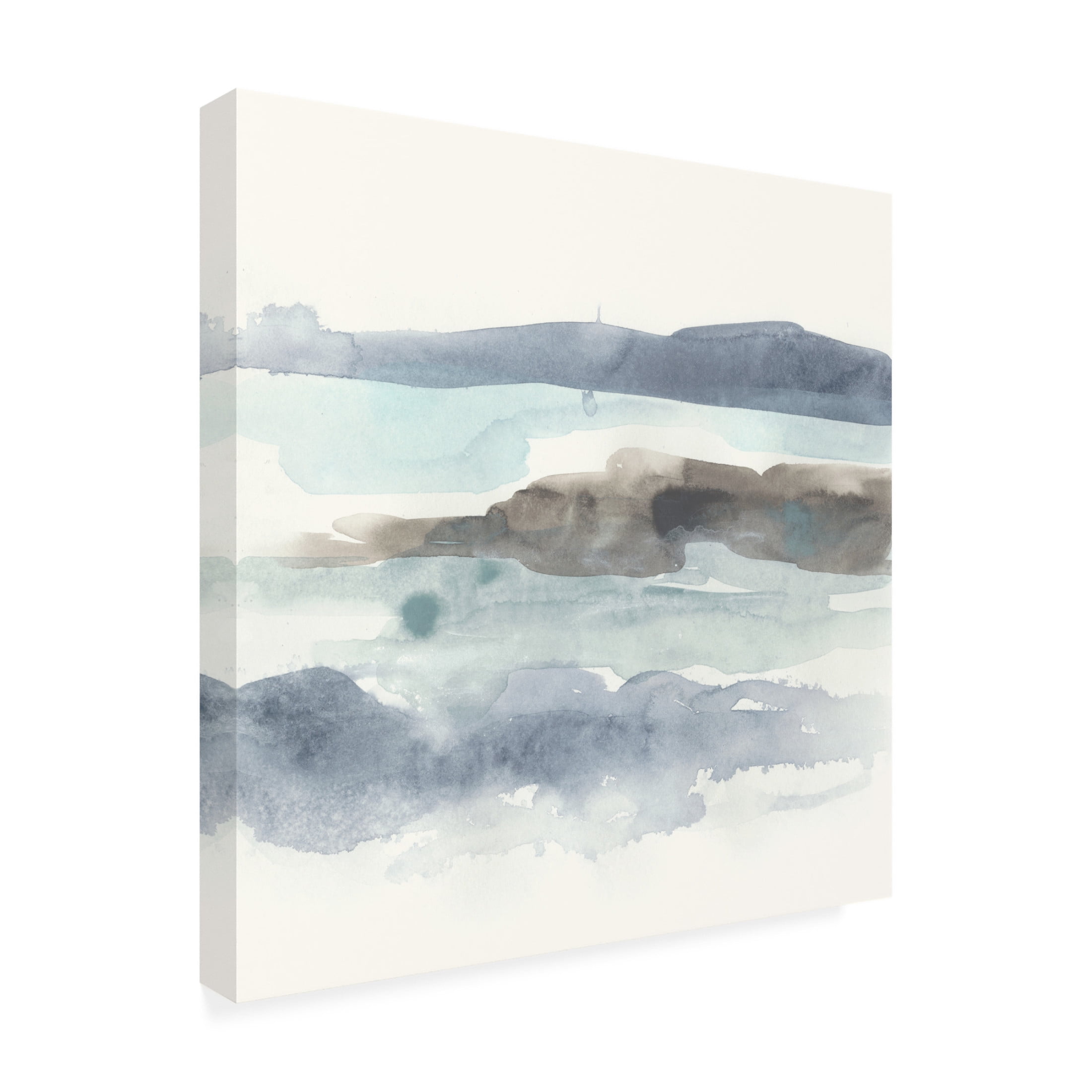 Canvas Wall Art - June Erica Vess 'Coastline Sketch II' Wall Art for Living Room, Bedroom, or Office Décor by Trademark Fine Art - 24 x 24 Inches