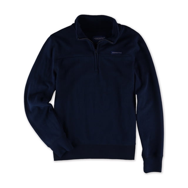 Aeropostale - Sudadera de forro polar 1/4 para mujer, azul, extra pequeña