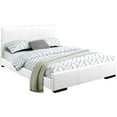 thumbnail image 2 of Modern Motifs Upholstered Queen Platform Bed with Full Slat Support and Padded Headboard, 85.4"L x 63.4"W x 34.8"H, 2 of 2