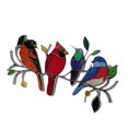 thumbnail image 4 of Colgante de acrílico del cordón del jardín del panel colgante de la decoración de la ventana para el ornamento casero, 4 aves kenally HA005014-02B, 4 of 6
