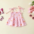 thumbnail image 4 of kpoplk Toddler Girl Summer Outfits Eyelet Embroidery Cami Tops + Plaid Print Wide Leg Pants 2 Pcs Infant Girl Clothes Set Size 12-18 Months,Pink, 4 of 9