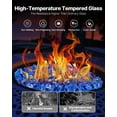thumbnail image 3 of VEVOR 10 LBS Fire Glass 1/2-Inch Fireplace Glass Rocks for Fire Pit Table Cobalt Blue, 3 of 9
