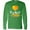 Kelly Green, variant on Inktastic Key West Florida Orange in Heart Long Sleeve T-Shirt