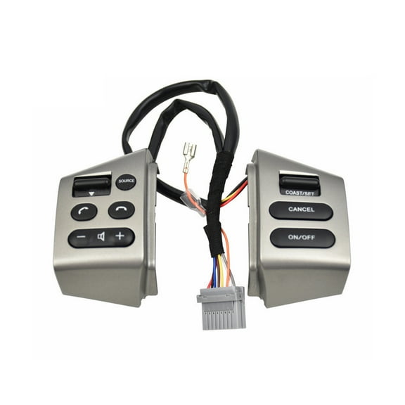 Steering Wheel Pad Cruise Audio Control Switch Button For Nissan Sylphy 2005-2017 For Tiida 2005-2008 For Livina 2007-2010 25550-3DA6A-silver