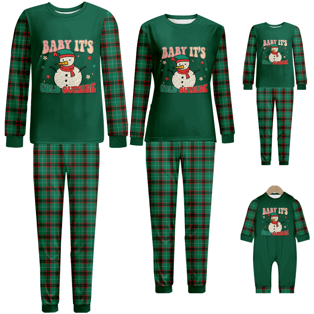 Holiday Family Matching Christmas Pajamas Christmas Printed BabyKids
