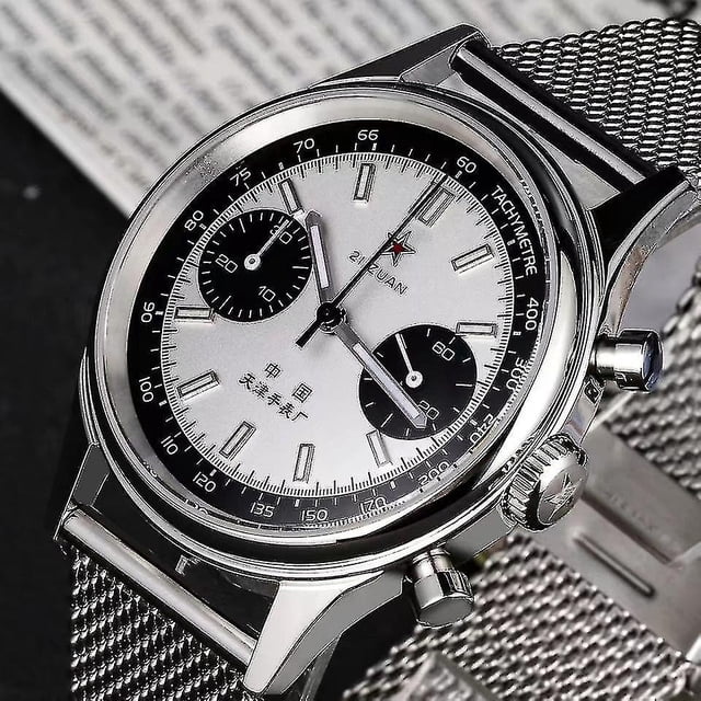 Reloj mecánico para hombre, cronógrafo de aviación de China, movimiento Seagull 1963, 40mm, zafiro, 38mm, 40mm M