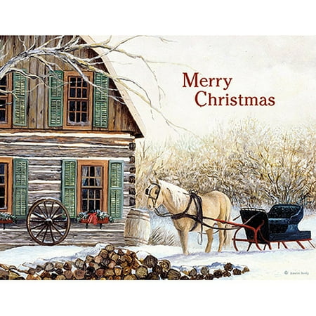 Lang "Cabin and Sunset" Boxed Christmas Cards