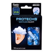Protechs Ear Plugs for Sleeping, 10 Pair with Case, NPR 28