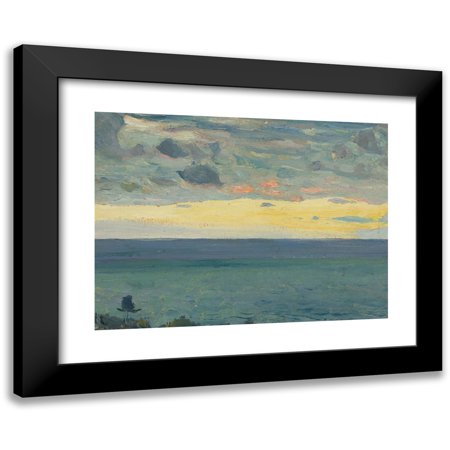 Mikhail Nesterov 14x11 Black Modern Framed Museum Art Print Titled - Sea (1919)
