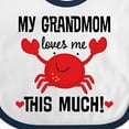 thumbnail image 4 of Inktastic Grandmom Loves Me Grandchild Boys or Girls Baby Bib, 4 of 4