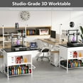 thumbnail image 7 of YOHKOH 3D Printer Stand with Filament Storage, Heavy Duty Table for PLA ABS PETG, 41.3"W x 23.6"D x 58.1"H, 7 of 7