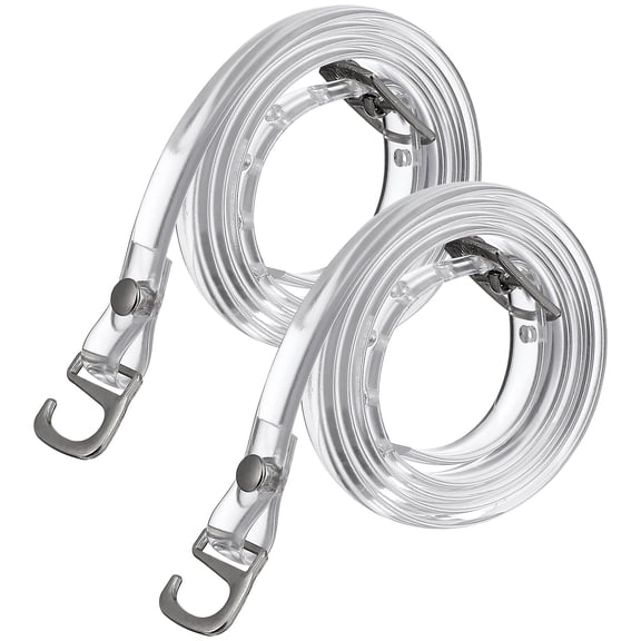 Shoe Straps For Loose Shoes,1 Pair of Women's Transparent Shoe Straps with Silver Buckle High Heels Anti-loose Shoelace Accessories