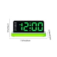 thumbnail image 3 of Digital Wall Clock, LED Large Display Alarm Clock, Living Room Bedroom Office, Green, 3 of 6