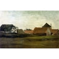 thumbnail image 2 of Van Gogh, Vincent 32x22 Black Ornate Wood Framed with Double Matting Museum Art Print Titled - Farm House Loosduinen Near The Hague, 2 of 4