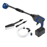 Restored Premium Sun Joe 24-Volt iON+ Power Cleaner 2.0-Ah Battery and Charger 350 PSI Max Blue (Refurbished)