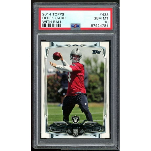 Derek Carr Rookie Card 2014 Topps #438 PSA 10