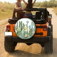 thumbnail image 3 of KAKALAD Cactus Floral Succulent Plants Nature 04 Spare Tire Cover Universal Car Vehicle Tools For Rv SUV Truck Camper Travel Trailer Accessories Buckle 17” Inch, 3 of 6