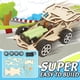 thumbnail image 5 of Kit de coche deportivo motorizado DIY - Madera/Plástico/Piezas electrónicas, Funciona con pilas, Educativo - para niños/Experimentos científicos, Aprendizaje práctico, 5 of 6