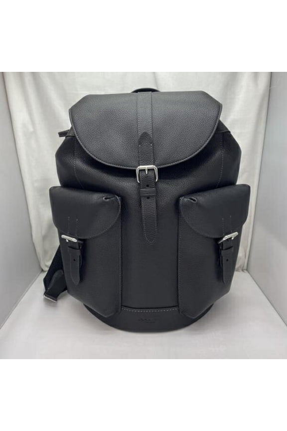 Pre-Owned COACH Warner Backpack CW210 Black