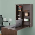 thumbnail image 3 of Wall Mount Laptop Fold-out Desk with Shelves, 3 of 6