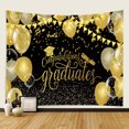 thumbnail image 2 of Tapiz de pared con felicitaciones para graduados, 180 x 180 cm, microtela, 2 of 2