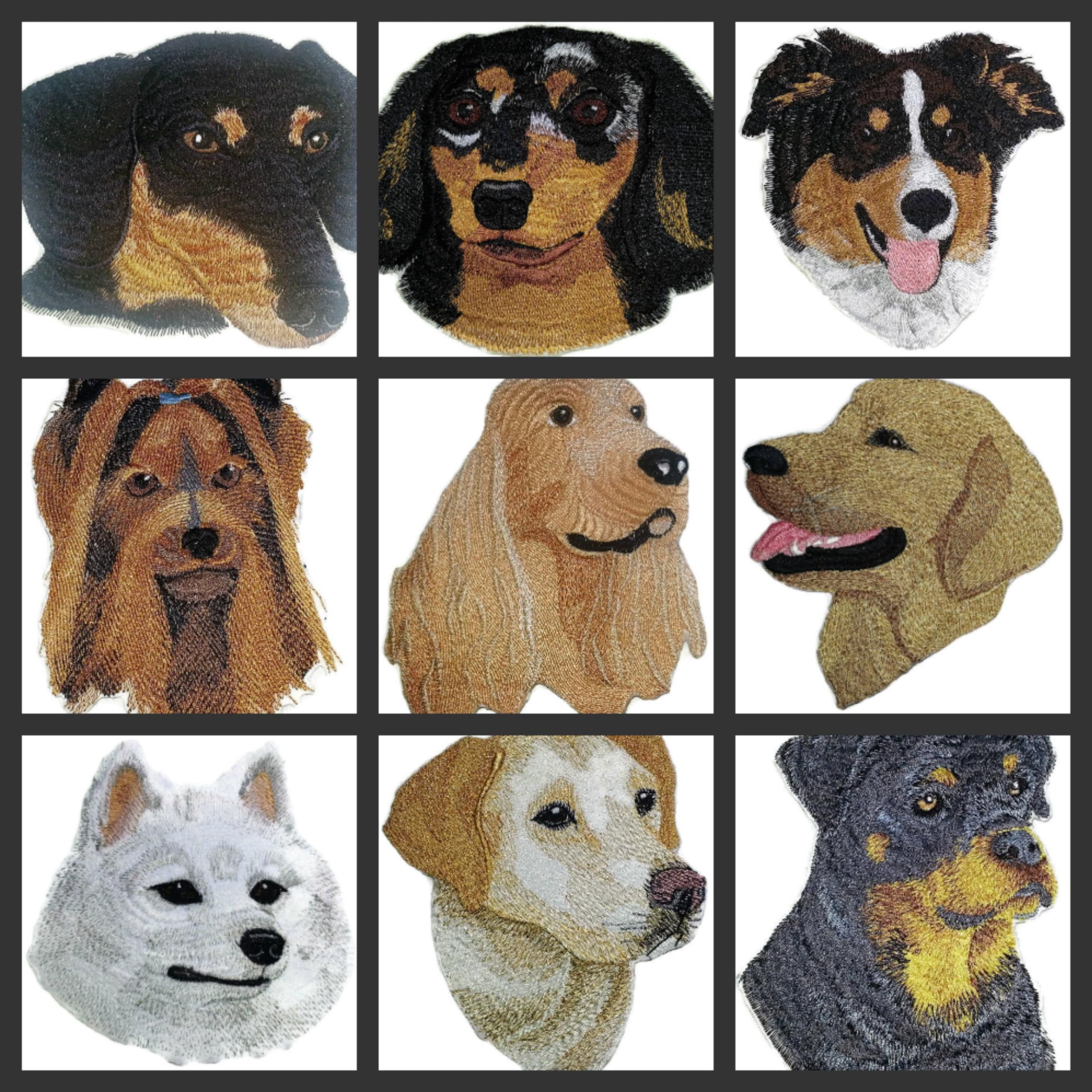 Amazing Custom Dog Face [Labrador Retriever Portrait ] Custom and Unique] Embroidered Iron on/Sew Patch (5.85" x 7.2")