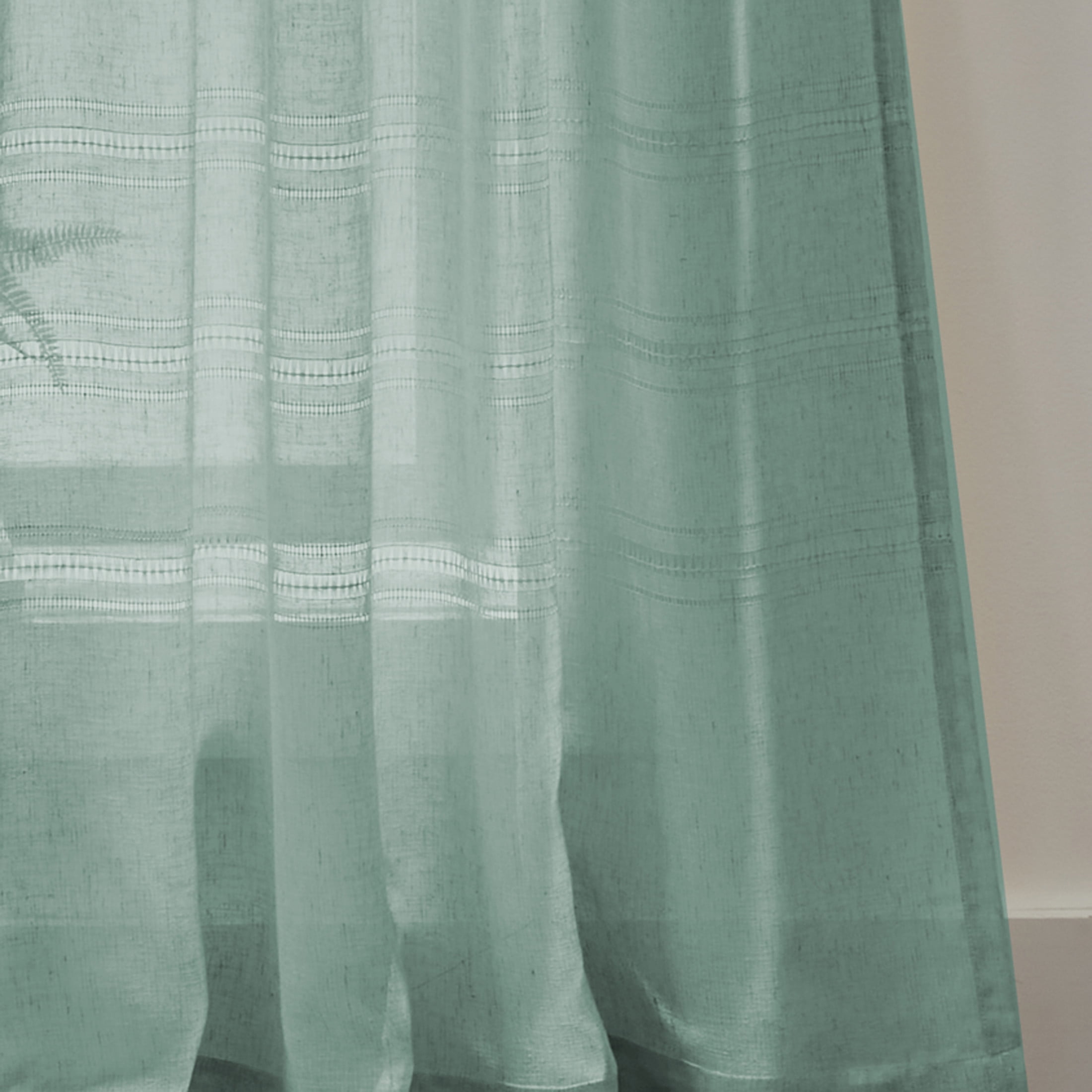 Better Homes & Gardens Specialty Stitch Single Curtain Panel, Green River, 50" W x 84" L