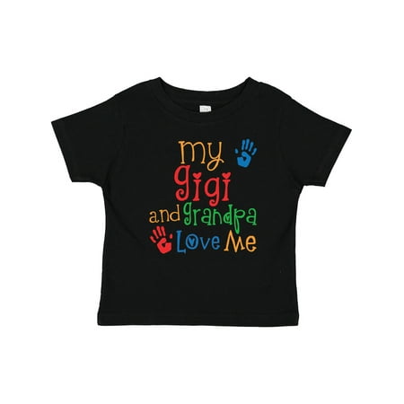 

Inktastic My Gigi and Grandpa Love Me Gift Baby Boy or Baby Girl T-Shirt