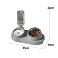 thumbnail image 6 of Dujiujun Pet Feeder 2-in-1 Pet Feeding Bowl Dog Cat Automatic Water Dispenser with Removable Stainless Steel Bowls Pet Supplies, 6 of 8