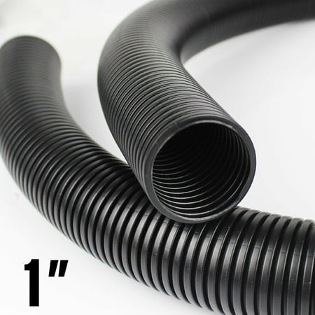1 Black Split Wire Loom Tubing Conduit Flexible Cover Polyethylene Tube Size & Options