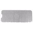 thumbnail image 1 of Alfombrilla de baño de PVC para el hogar, hotel, bañera, ducha, antideslizante, con ventosa, gris, 40,5 x 101 cm, 1 of 5