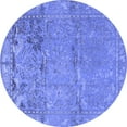 thumbnail image 1 of Ahgly Company Indoor Round Animal Blue Traditional Area Rugs, 8' Round, 1 of 4
