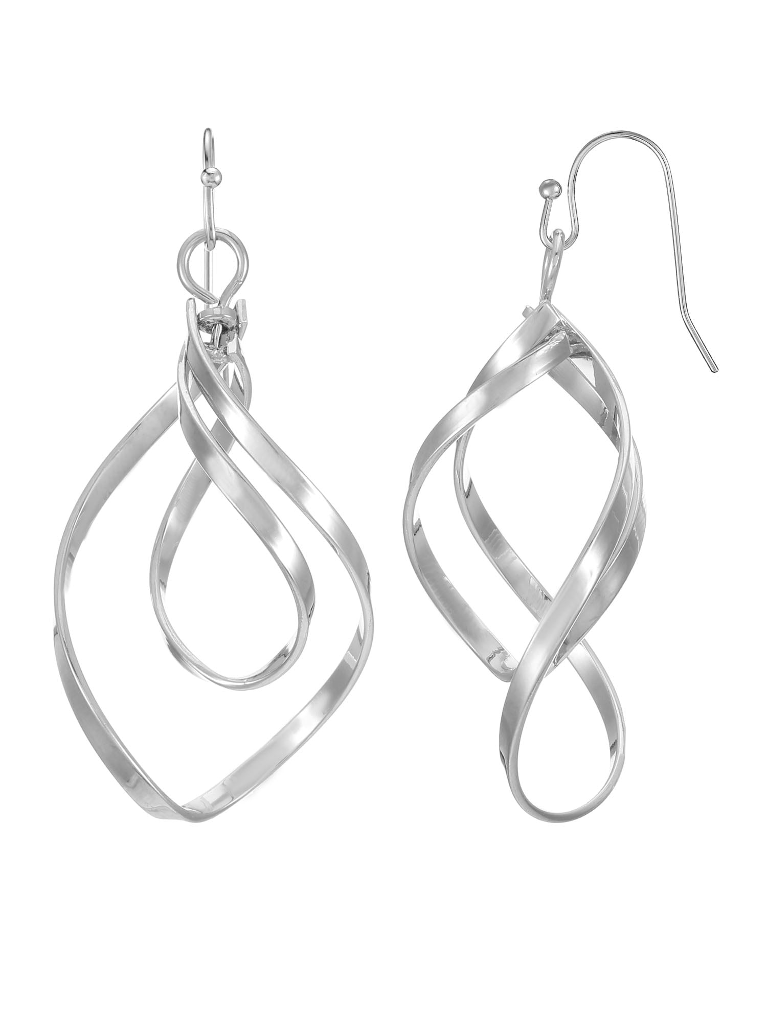 Believe Fine Silver-Plated Cubic Zirconia Earring Set with Heart
