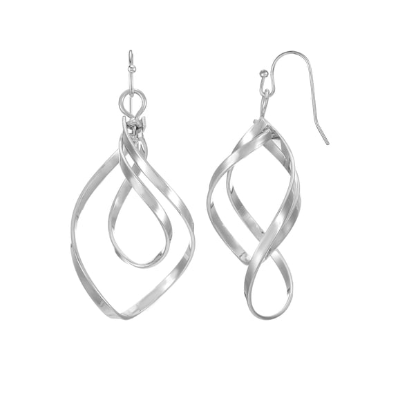 Time And Tru Twist Hoop Earrings