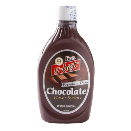 UPC 070216240095 product image for Fox's U-Bet Chocolate Syrup, Premium Dark, 20 Oz | upcitemdb.com