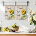 thumbnail image 3 of Sunflower Kitchen Towels Set of 4, Yellow Floral Farmhouse Botanical Vintage Art Absorbent Dish Towels for Kitchen, Microfiber Hand Towel, Quick Drying Tea Towel for Cleaning Decorative Dishcloths, 3 of 7