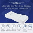 thumbnail image 6 of Back Support Systems Knee-T Leg Pillow - High Resiliency Medical Quality Polyurethane Foam Knee Pillow for Sleeping, Back Pain Relief, Hip & Sciatica Pain, Side Sleepers (Be Cool +, 6 of 6