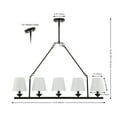 thumbnail image 3 of SAFAVIEH Josphete 5-Light Modern Black Iron Chandelier, 3 of 8
