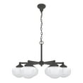 thumbnail image 2 of Hunter - Saddle Creek 6-light Noble Bronze, Large Chandelier, Dimmable, Schoolhouse Style, Candle Shaped, for Bedrooms, Kitchens, Dining, Living Rooms - 19120, 2 of 7