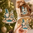 thumbnail image 4 of Clearance! Coastal Couple Gnome Bridge Christmas Ornament, Hanging Christmas Decorations Outdoor Indoor, Nautical Seashell Starfish Xmas Keepsake Gift for Christmas Tree & Wreath Holiday Decor, 4 of 8
