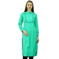 thumbnail image 1 of Phagun Designer Indian Rayon Punjabi Kurta For Womens Ethnic Straight Casual Tunic Kurti, 1 of 8
