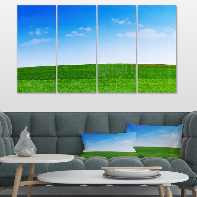Panorama de Prairie Verte - Impression sur Toile Paysage