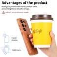 thumbnail image 3 of for Samsung Galaxy S25 Ultra Magnetic Phone Case with Wristband, Magnetic Case [Support Wireless Charging] PU Leather Hard PC Slim Shockproof Protective Cover for Samsung Galaxy S25 Ultra, Brown, 3 of 9