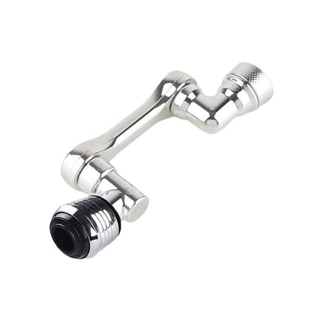 Universel Bras Robotique Pivotant à 1080° Rallonge Pivotante pour Aérateur de Robinet en Plastique Tête de Pulvérisation pour Robinet de Lavabo Adaptateur d'Extension de Robinet, Filtre Impuretés