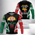 thumbnail image 5 of Sudadera con capucha con estampado 3D de calavera y camuflaje con emblema de la bandera nacional de Lituania para hombre, ideal para deportes al aire libre y ocio, estilo hip hop, 5 of 5