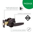 thumbnail image 4 of Design House Delavan Universal Interior Hall/Closet Passage Door Handle, Matte Black, 4 of 15