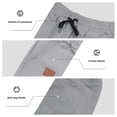 thumbnail image 6 of Eltusu Men's Athletic Shorts with Pockets, Knee Length Elastic Waist Solid Color Relaxed Fit Basketball Shorts Gray Size 3XL, 6 of 7