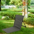 thumbnail image 1 of Silla de salón para acampar Silla con respaldo para picnic plegable con bolsa de almacenamiento Tubo de hierro Versátil Durable Tamaño abierto 39,5 cm Verde shamjiam Reposapiés plegable, 1 of 8
