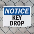 thumbnail image 4 of Key Drop OSHA Notice Rigid Plastic Sign 10 Inch x 7 Inch - 10 Pack, 4 of 8