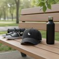 thumbnail image 4 of Byfri Bagua Yin-Yang Embroidered Vintage Baseball Cap Washed Cotton Dad Hat Black 56-58cm, 4 of 7